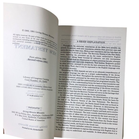 The New Testament Bible Recovery Version Black Paperback Christian Book - Picture 8 of 12